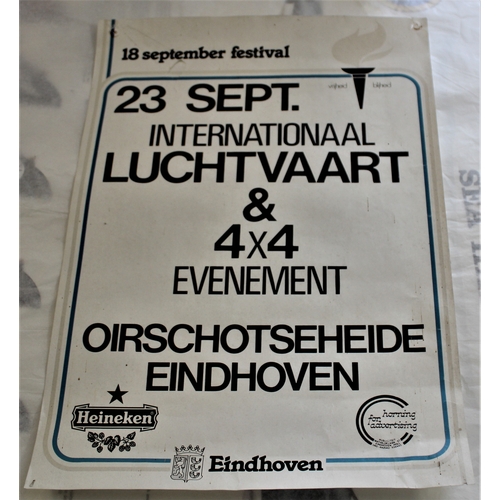 195 - Aviation History 1982 Dutch Liberty Airshow 18th September 1982 at Einhoven, pin holes in corners an... 