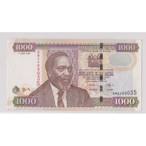 276 - Kenya banknote, 2005 1000 shillings, P51a, EF/AUNC