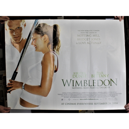 333 - Wimbledon Film Poster 2004 with green text, a large cinema poster measuring 102cm's x 77cm's. Ex Zac... 