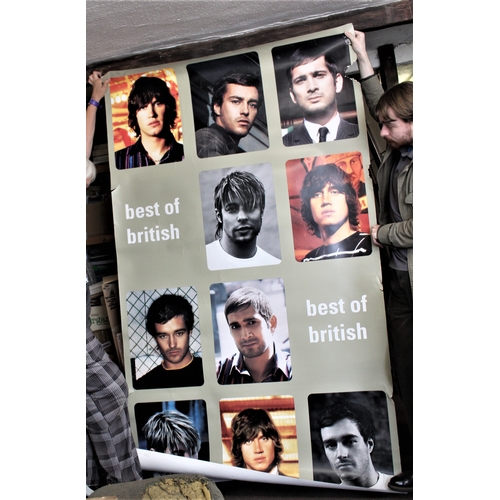 335 - Best of British early 2000s Poster, a large poster measuring 215cm's x 120cm's. Ex Zacron Studio