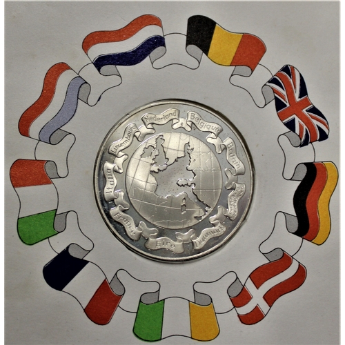 402 - Great Britain 1973 (Jan 1st) Medallic First Day Cover, First Day of membership in the European Econo... 