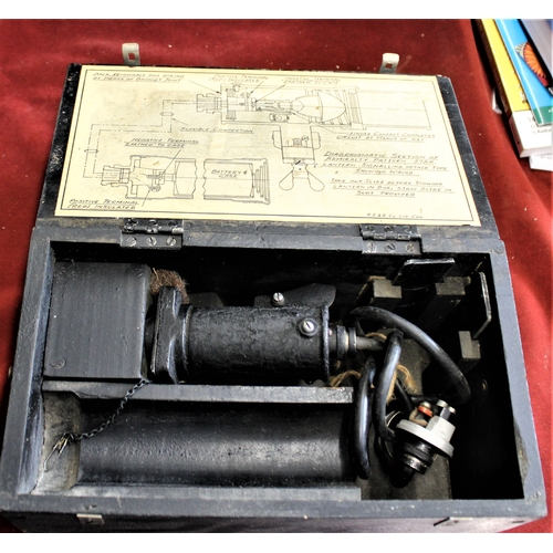 41 - British WWII Admiralty Pattern 378A signalling Heather type made by Renfrew Electric and Refrigerati... 