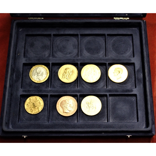 444 - Seven retro copies of expensive gold coins, impress your friends! (7 in total)