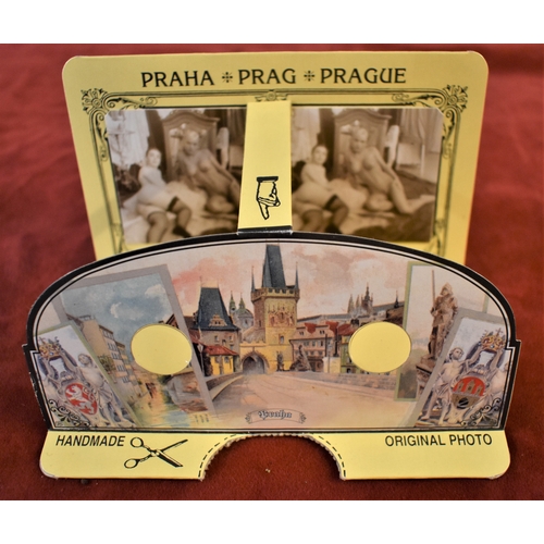 473 - Stereographic risqué 1960s Postcards from Prague (2) made by Magicard Co., and produced by Jan Vit i... 