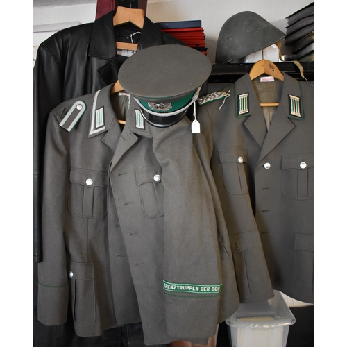 48 - Cold War era East German DDR/NVA uniform jackets (3) East German Border Troops (Grenztruppen Der DDR... 