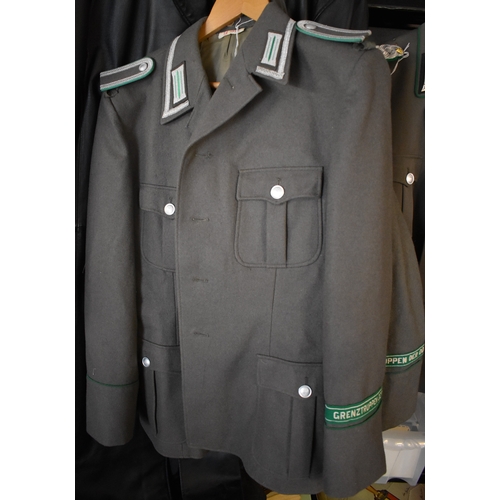 48 - Cold War era East German DDR/NVA uniform jackets (3) East German Border Troops (Grenztruppen Der DDR... 