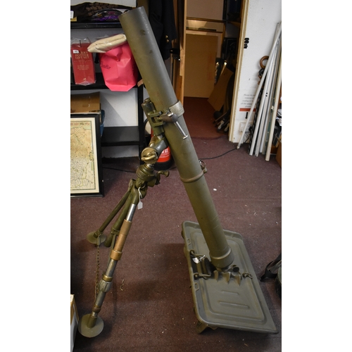 50 - The Brandt mle 27/31 mortar with deactivation certificate, it was a regulation weapon of the French ... 