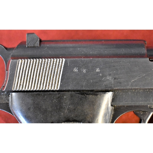 62 - German WWII P38 dated 1944 and made by CYQ (Mauser Spreewerk), with Waffen Stamps on the slide and s... 