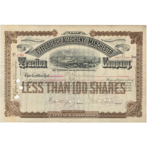 262 - Bonds: NCU Company 1925 Share Certificate for 333 shares of Capital Stock, fine vignette of oil well... 