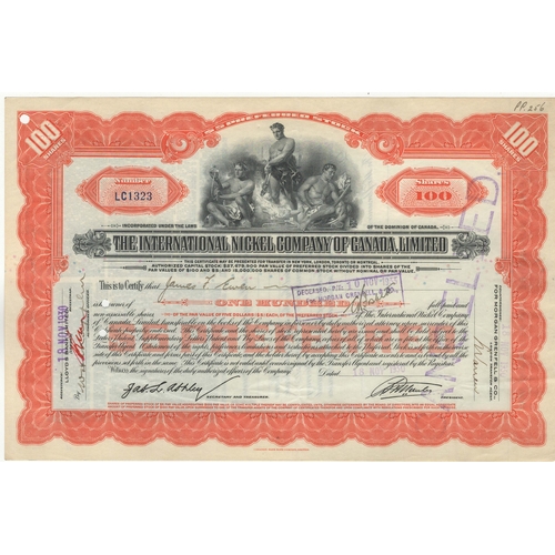 262 - Bonds: NCU Company 1925 Share Certificate for 333 shares of Capital Stock, fine vignette of oil well... 