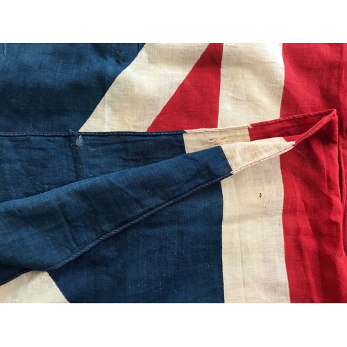 490 - Union Jack Flag 5 x 3ft, fair condition, Some staining. Made in England 1950s Coronation Commemorati... 