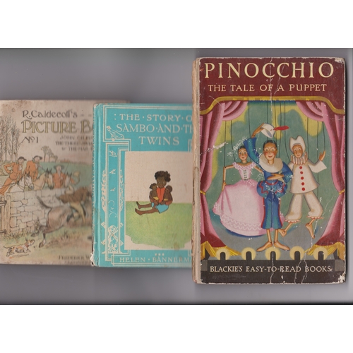 500 - Children's Books (3) all fair condition. Pinocchio The Tale of a Puppet, R Caldecott's Picture Book ... 