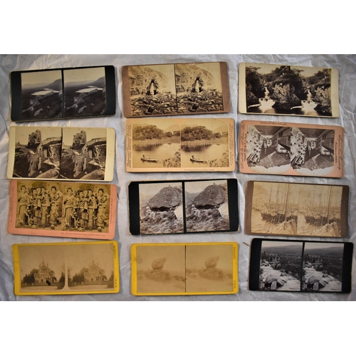 470 - Early 20th Century Stereograph collection (30) including Seven of London by H.H.S., The Happy Maiden... 