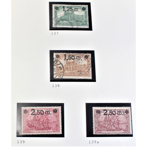 483 - Germany 1920-1922 Surch, high value definitives SG137, 138 used, SG139 m/m SG139a u/m; definitives P... 