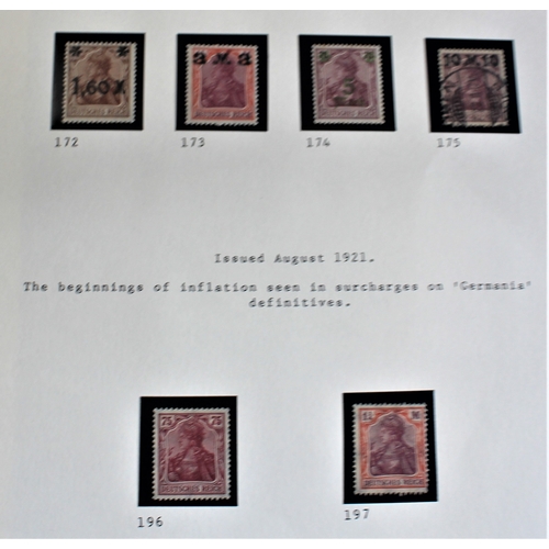 483 - Germany 1920-1922 Surch, high value definitives SG137, 138 used, SG139 m/m SG139a u/m; definitives P... 