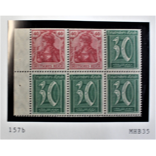 486 - Germany 1921-1922 definitives SG153-157, 159 m/m, SG158 used; SG176-178, 180-181, 184 m/m, SG179, 18... 