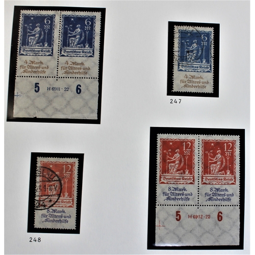 488 - Germany 1922-1923 Express Mail Env cancel 20.6.1922 cologne 1 on SG198 strip 4 & SG199; definitives ... 