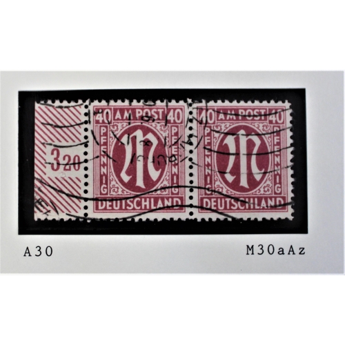 72 - Germany 1945-1946 Allied Military Post SG A16 used, A16a mint, A16b mint, A16c mint, A17 x 3 used, A... 