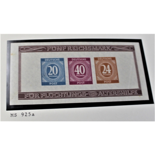 78 - Germany 1946 Allied Numeral Definitives SG899-922 u/m; SG923-925 u/m, SG MS 925a m/m, SG899. 900 901... 