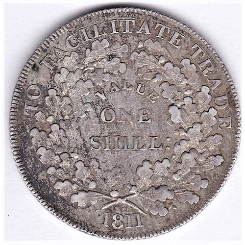 21 - 19th Century Token - Worcestershire County Issue, Worcester County and City One Shilling Token 1811,... 