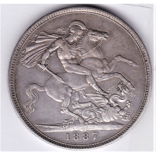 25 - 1887 Jubilee Victoria Crown, GVF