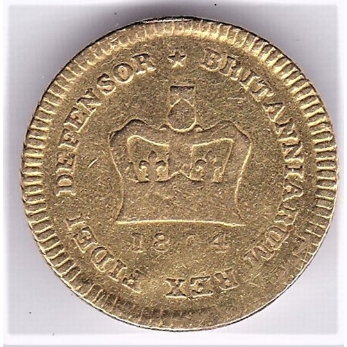 5 - 1804 George III Gold Third Guinea, fine