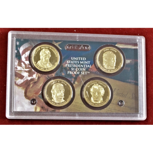 81 - USA 1976 - Proof Set and Presidential Dollar Coins Proof Sets and 1999 and 2000 Dollar coins uncircu... 