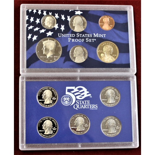 82 - USA 2004 - Mint Proof Set, cents to dollar (6) and States quarters (5) with certificate