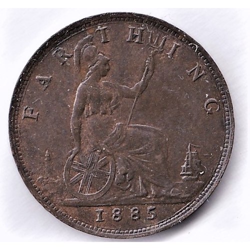 93 - 1885 - Victoria Farthing. NEF