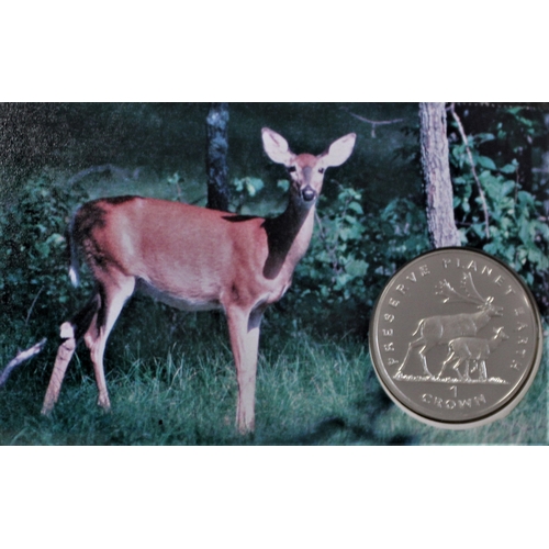 138 - 1994 - Woodland Animals Preserve, Plant Earth, Isle of Man Crown BUNC on GB Woodland Animals Set FDC... 