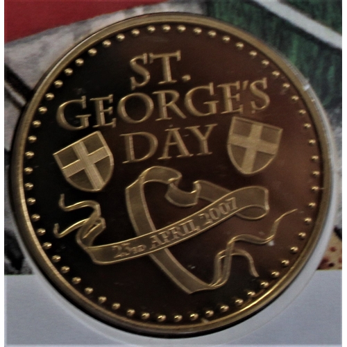 142 - 2007 - Celebrating England St. George's Day Commemorative Medallion BUNC on GB Celebrating England m... 