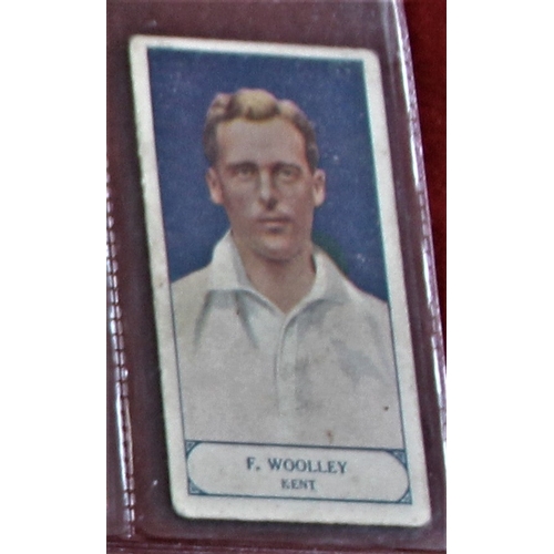 16 - J. A. Pattriouex Cricketers series 1928, (8) cards. G/VG in modern sleeve