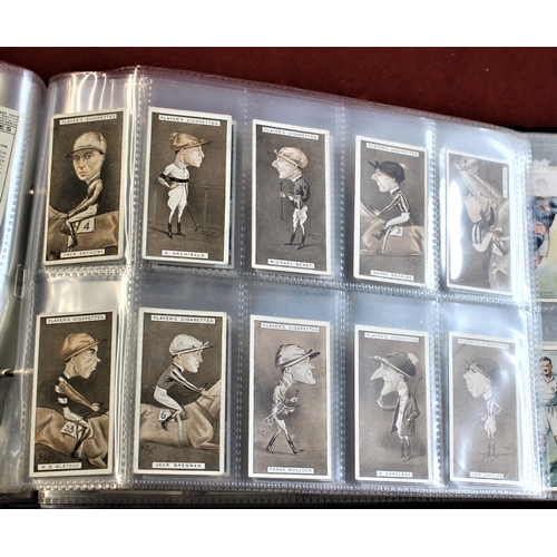 55 - John Player & Sons. 6 Full small sets and 3 large sets. Including Racing Caricatures. Footballers Ca... 