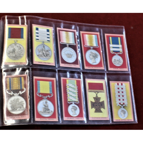 59 - W.A. & A.C. Churchman Medals 1910, set of 25/50. Good condition each card cataloguing £8 each. VG/EX