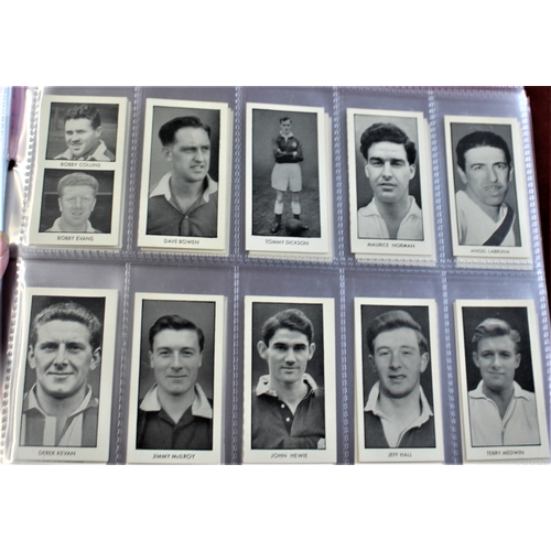 7 - D.C. Thompsons World Cup Footballers 1958, part set 54/64 cards. VG/EX in modern sleeves