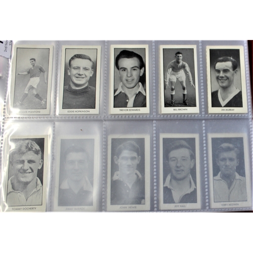 7 - D.C. Thompsons World Cup Footballers 1958, part set 54/64 cards. VG/EX in modern sleeves