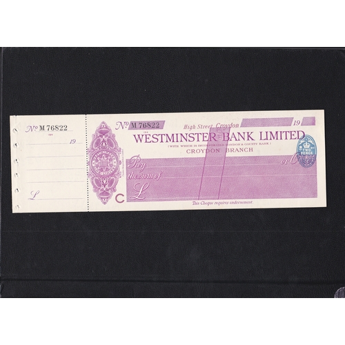 363 - United Counties Bank Limited, Leominster. Mint Order with C/F RO 25/9/14. Green on White. Vig: Arms,... 