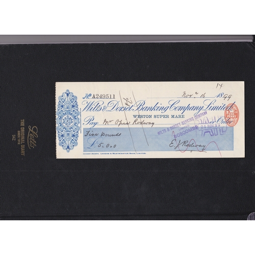 365 - Wilts & Dorset Banking Company Ltd, Western Super Mere. Paid Order RO 18/8/98, Blue on White. Printe... 