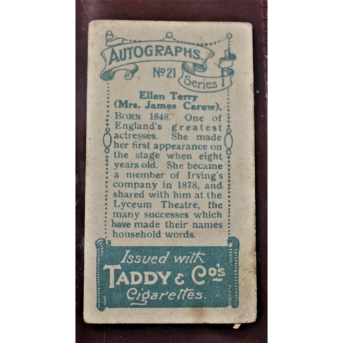 76 - Taddy & Co., Autographs (1) card in poor condition, Heraldry (1) card in good condition and Honours ... 