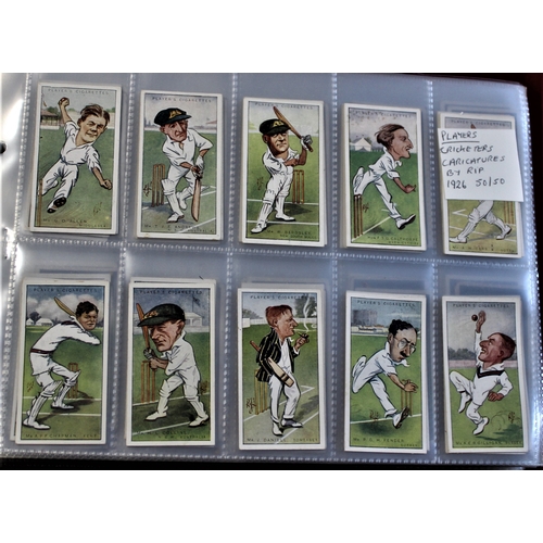 47 - John Players and Sons (20) Full sets including Racing Caricatures, Cricketers 1938, Footballers, Der... 