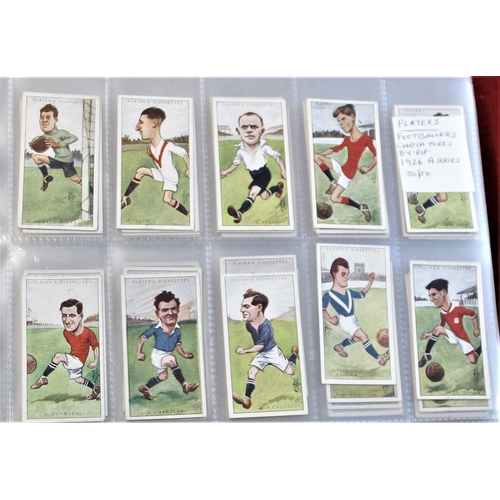 47 - John Players and Sons (20) Full sets including Racing Caricatures, Cricketers 1938, Footballers, Der... 