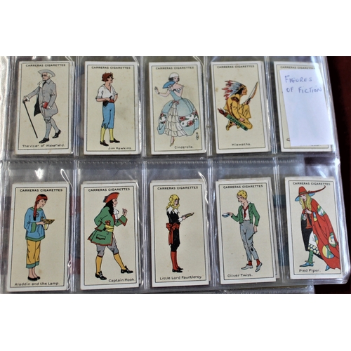 86 - Cigarette Cards (3) Full Sets, Mills British Famous Ships, Carreras Figures of Fiction, Cavanders Lt... 