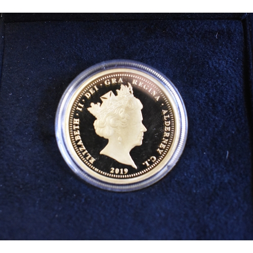 169 - Gold 2019 - 200th Anniversary, 24 carat gold proof double sovereign, boxed with certificate