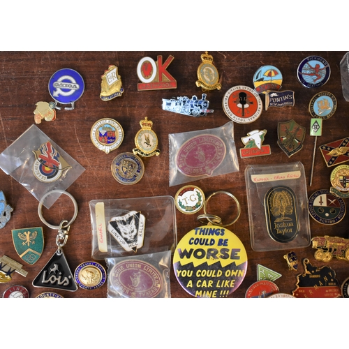 462 - Vintage Enamel Pin Badges (100+) including many Bowls clubs and Sporting, RAF, BSA, etc. An excellen... 