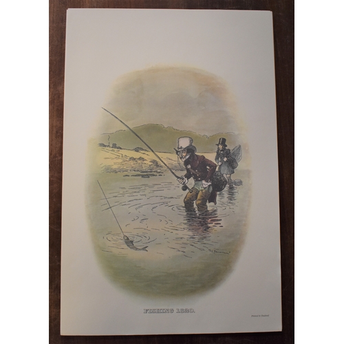 475 - Johnnie Walker prints by Tom Browne (7) produced in 1910 and depicts Johnnie Walker's Striding man  ... 