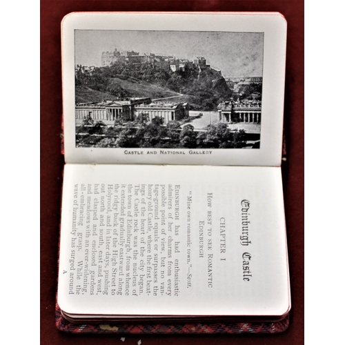 220 - Scotland - Old Edinburgh Castle to Holyrood miniature book, Pub Thistle Library with photo's. Very g... 