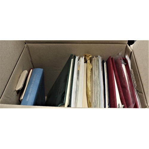 393 - Accessories - Carton with Isle of Man S.G. Albums (2) numerous/various, retailer supplements, newspa... 