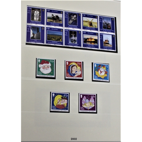 48 - Isle of Man 2002-2009 Linder album with printed mounted pages containing u/m definitive and commemor... 