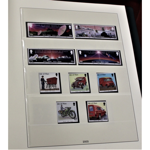 48 - Isle of Man 2002-2009 Linder album with printed mounted pages containing u/m definitive and commemor... 