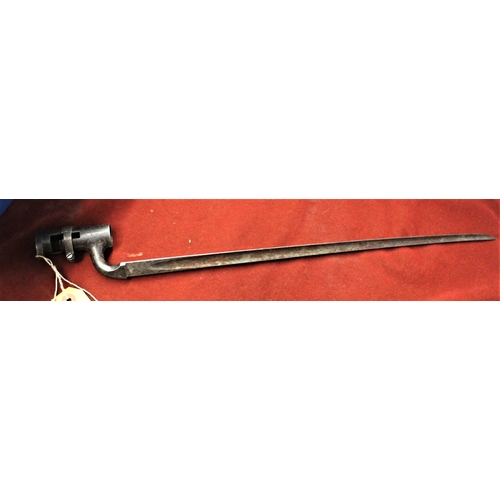 69 - British Pattern 1876 Enfield Snider/Martini-Henry Socket Bayonet, MK2 bushed,  no scabbard